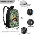 thumbnail image 5 of Uourmeti Dino Breaks Camo Adjustable Padded Straps Comfort Backpack for Work Travel, Adjustable Shoulder Straps Durable Daily Backpack Large Storage Space Daypack, 5 of 6