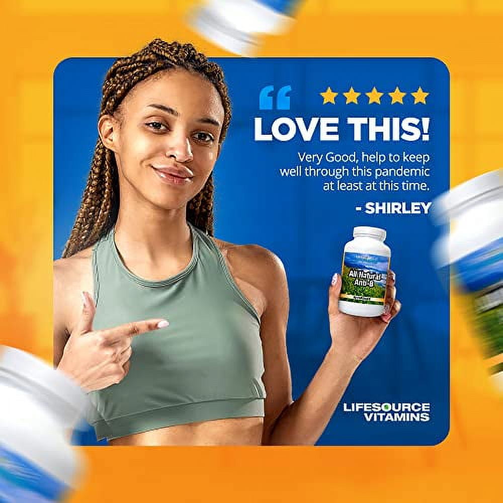 LifeSource Vitamins Anti-B Immune Support Supplement - 90 Veg Caps - 14 All-Natural Ingredients with Echinacea & Garlic Extract