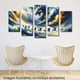 thumbnail image 3 of Cuadro decorativo Cuadros Abigail Sala Comedor Recamara Abstracto Paisaje Caballos Manada Tormenta 5 piezas, 3 of 5