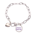 thumbnail image 1 of Morse Code Elle Dot-line Expression Coeur Chaîne Bracelet Bijoux Charme Mode, 1 of 3