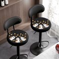 thumbnail image 3 of Chririnla Round Bar Stool Seat Covers with Ghost Pumpkin, 2 Pack Polyester Washable Soft Covers for Kitchen and Coffee Shop, 3 of 6