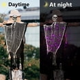 thumbnail image 4 of Halloween Hanging Skull Ghost Decoration, LED Light Up Grim Reaper Ornament With Tattered Gauze Body For Porch Tree Yard Door Indoor Outdoor Party Hau*nted Hous Horror Scene Decor, 4 of 6