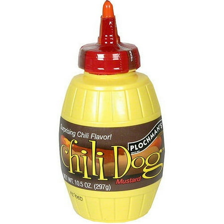Plochman's Premium Chili Dog Mustard, 10.5 oz (Pack of 6)