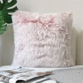 thumbnail image 2 of xiaxaixu Cushion Cover Soft Solid Color Zipper Closure Square Plush Pillow Case, 2 of 3