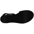 thumbnail image 4 of Sandalia Skechers BOBS Desert Kiss de espuma viscoelástica negra para mujer, 4 of 7