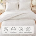 thumbnail image 6 of EMME 5-Piece Boho Tufted White Comforter Sets, Twin, 6 of 9