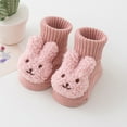 thumbnail image 5 of Baby Cartoon Bear/Rabbits Socks Antiskid Soles Socks Breathable Firstwalker Socks Winter Warm Socks 0-3 Baby Accessories, 5 of 8