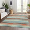 thumbnail image 6 of Addison Rugs Mayfield Premium Machine Washable Transitional Stripes Sky Rectangle Rug, 8' x 10', 6 of 6