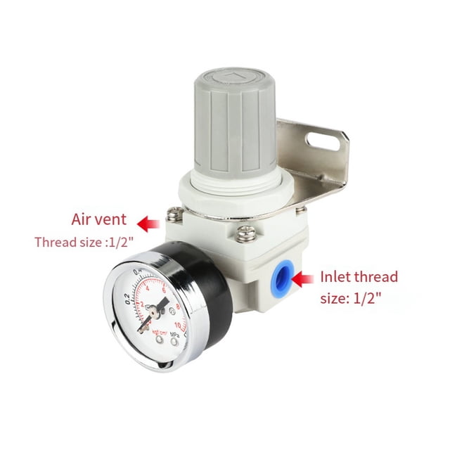 Air Pressure Regulator with 0 150 PSI Gauge for Compressed Air Systems