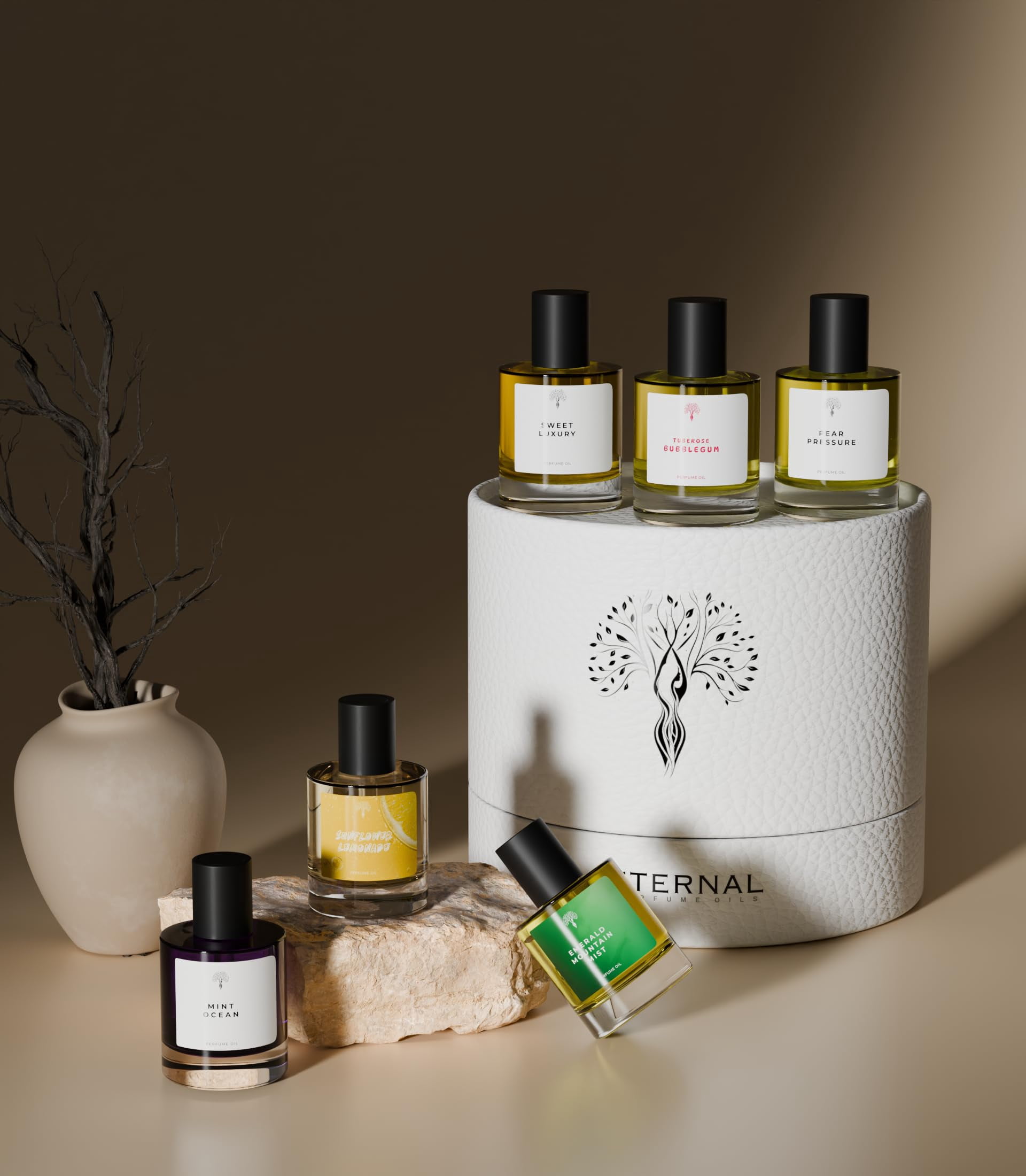 Eternal Perfume Oils Fresh Fruity & Floral, 6-Piece Perfume Oil