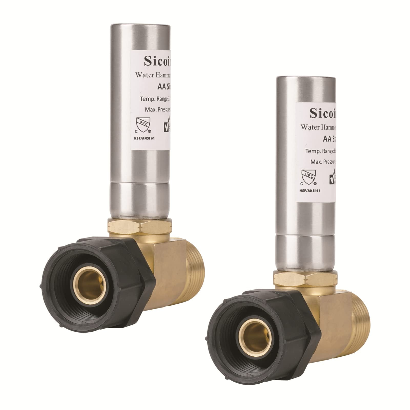 Water Hammer Arrestor Toilet 7/8 Inch Thread Stop Hammering Reduce