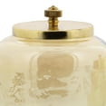 thumbnail image 5 of Cosmoliving by Cosmopolitan Glam Transparent Smoked Glass with Golden Hue Decorative Jars, Set of 2 4"W x 5"H, 5 of 12