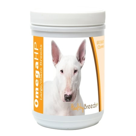 UPC: 0840235103851 | Healthy Breeds Bull Terrier Omega HP Fatty Acid Skin and Coat Support Soft Chews