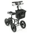 thumbnail image 1 of VEVOR Trottinette Pliable pour Genoux, Marchette pour Genoux en Acier au Carbone Orientable avec Guidon et Coussinet de Genou à Hauteur Réglable, Roue Tout-Terrain de 12 Pouces, Freins Doubles, Trottinette de Récupération pour Cheville Pied Genou Blessés, 350 Lb, 1 of 9