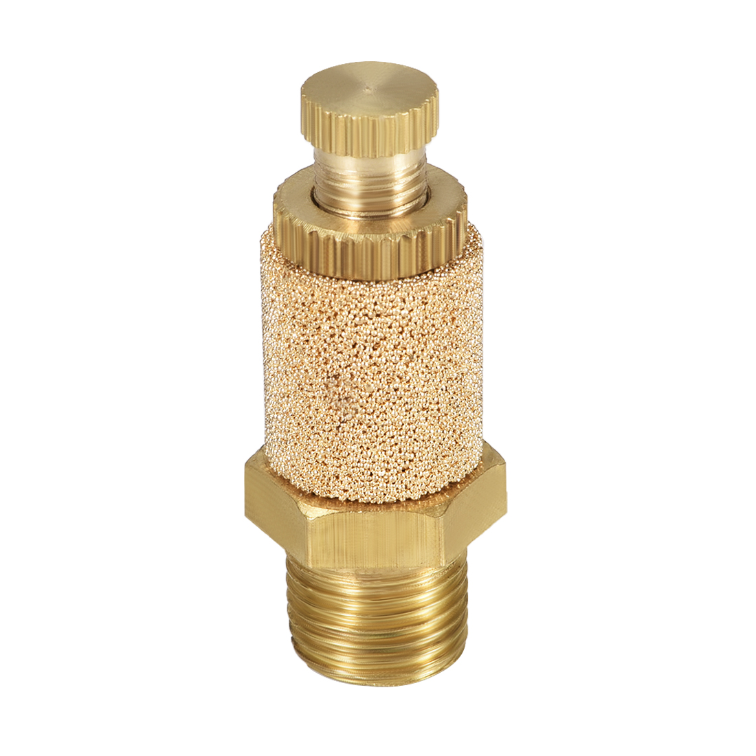 Sintered Bronze Exhaust Muffler Top Adjustable G1/8 Air Muffler Air