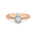thumbnail image 3 of 4 Carat IGI Certified Pear Shape Lab Grown Diamond Engagement Ring | 14K Rose Gold |Sansa Solitaire Diamond Ring | FG-VS1-VS2 Quality Friendly Diamonds, 3 of 4