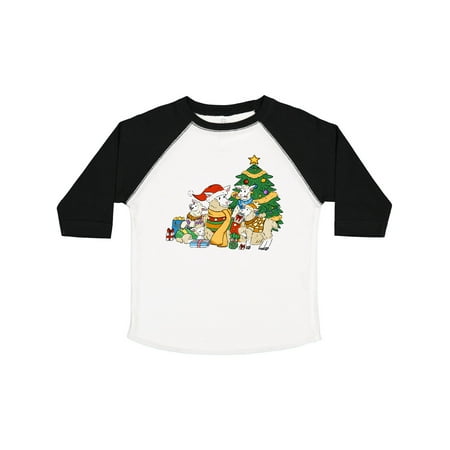 

Inktastic Christmas Sheep Family with Tree Gift Toddler Boy or Toddler Girl T-Shirt