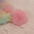thumbnail image 6 of Junovo Faux Fur Throw Blankets,Soft Fuzzy Blankets for Sofa,Couch and Bed,Long Hair Plush Fluffy Blankets,50x60 Inches, Rainbow, 6 of 7