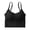 Black, variant on BadPiggies Women's Comfy Wirefree Seamless Bra Adjustable Cami Lounge Bra Padded Bralettes Longline Pullover Sleep Bra (S/M, Yellow)