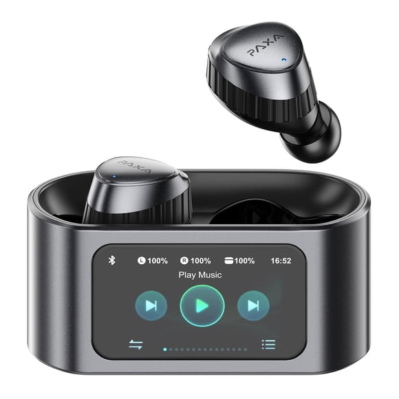 Auriculares inalámbricos PAXA PAXA Touch Screen Bluetooth 5.4 IPX4 negros