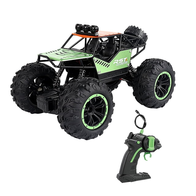 Coche de Control remoto de aleación 1:18, vehículo todoterreno, coche de escalada con luces, puesto de coche eléctrico, Control remoto de 2,4G Wmkox8yii shdjk1790