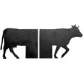 thumbnail image 1 of Book Separator Decorative Metal Bookends Decoration Creative Animal Shape Acrylic Insert Book Divider Ornament for Home Office Library Decor Cattle, 1 of 6