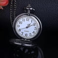 thumbnail image 3 of Hollow Quartz Pocket Watch Punk Pocket Watch With Necklace, 3 of 5