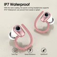 thumbnail image 4 of Auriculares inalámbricos Poounur H9 Bluetooth 5.3 Sport 50H Rose Gold, 4 of 7