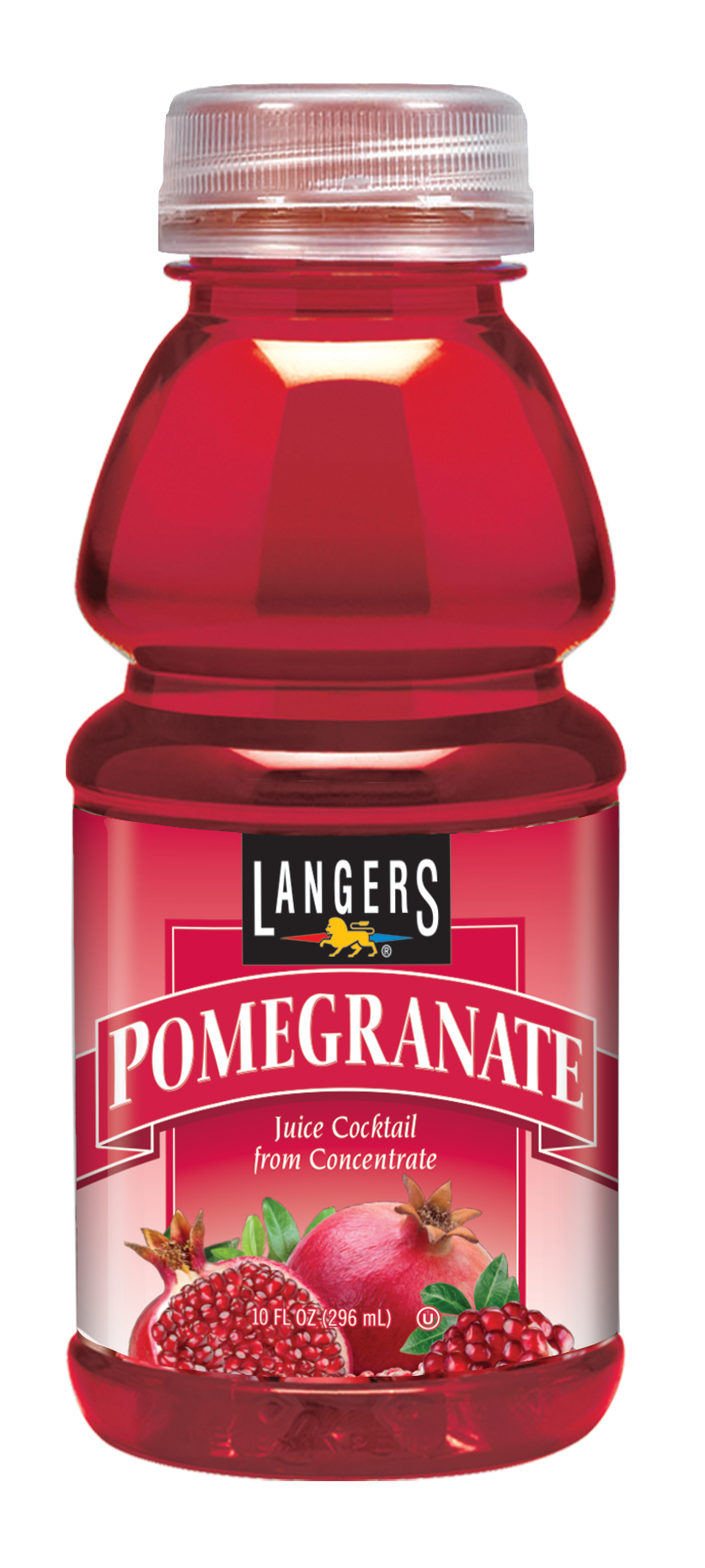 Langers Juice Cocktail, Pomegranate, 10 Fl Oz, 12 Count
