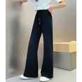 thumbnail image 5 of Girls Jeans Pants Elastic Waist Wide Leg Pants Trousers Pants for Teen Girls Cowgirl Pants, 5 of 5