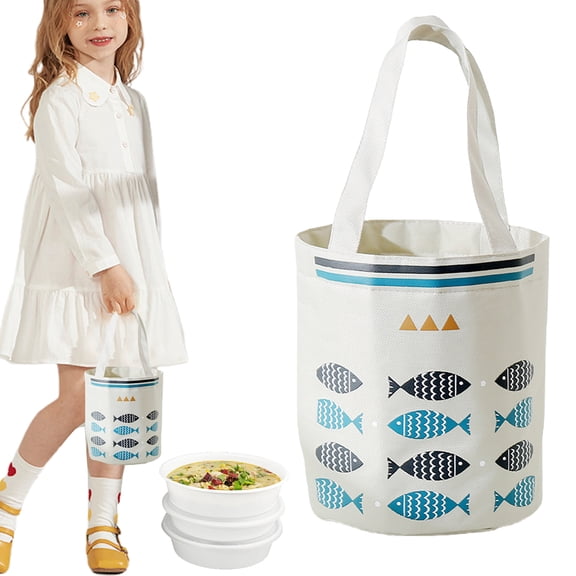 Lunch Bag Insulated Lunch Bag Drawstring Reusable Tote Cooler Bag Lunch Box Bag Lunch Tote for Work Office Picnic