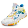 thumbnail image 1 of BINQER Zapatillas de baloncesto de caña alta for hombre con amortiguación de malla transpirable y suela antideslizante., 1 of 6