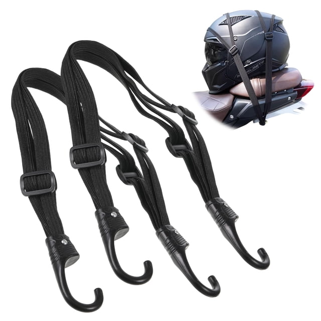 Becaristey 3pack/lot Durable Elastic Rope For Bike Scooter And Motorbike Package Elastic Buckle Rope 60cm 1Set