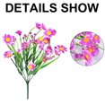 thumbnail image 3 of Dinheiro 8 paquetes de flores artificiales para exteriores, flores falsas UV que no se decoloran, plantas de plástico sintético para jardín, porche, ventana, jardinera, flores falsas para exteriores, 3 of 5