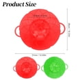 thumbnail image 4 of Food Grade Silicone Boil Over Spill Stopper Lid, 12.6 Inch Splatter Guard Cover for Pots and Pans, BPA Free Microwave & Dishwasher Safe Multi Purpose Kitchen Tool, 4 of 5