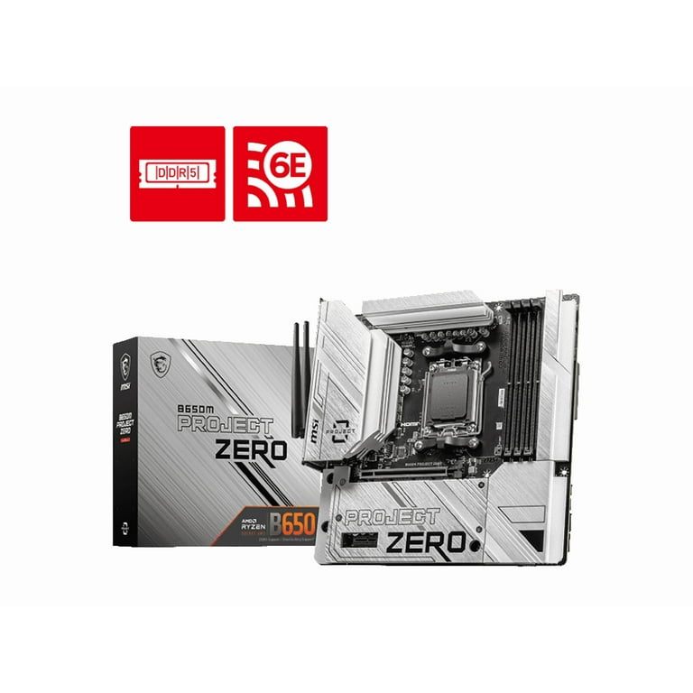 MSI B650M AM5 AMD Ryzen 7000 mATX Motherboard with DDR5, PCI-E x16