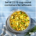 thumbnail image 2 of GoodCook Medium Bowl Food Storage Container 3 Pack, 5-Cup Capacity, BPA-Free, Dishwasher Safe, 2 of 12