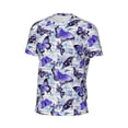 thumbnail image 6 of Wukai Butterflies Print Men's Short-Sleeved Mesh T-Shirt,Quick-Dry Short Sleeve Workout T-Shirt-4X-Large, 6 of 8