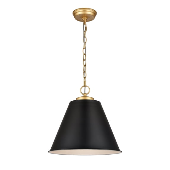 Elk Home 14-Inch Wide Vellus Pendant, Modern/Modern, Matte Black
