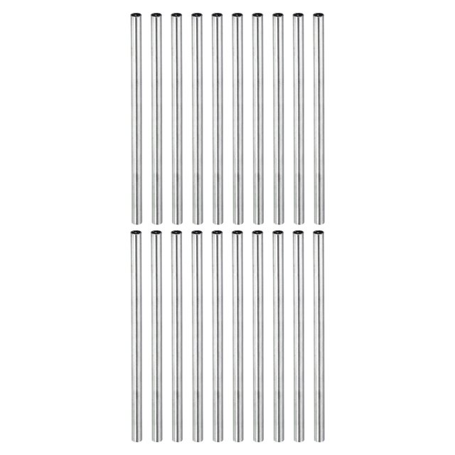 Unique Bargains Écrou d'Accouplement Rond M4x0,7 Mm 100mm Fileté Connecteur Tige Tige Tube Goujon 20 Pack