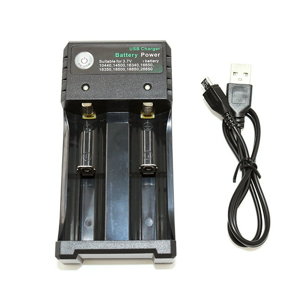 Portable Fast Charging 2 Slots 18650 Battery Charger for Rechargeable Batteries