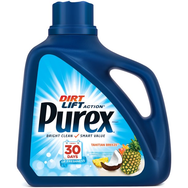 Purex Liquid Laundry Detergent, Tahitian Breeze, 150 Fluid Ounces, 100