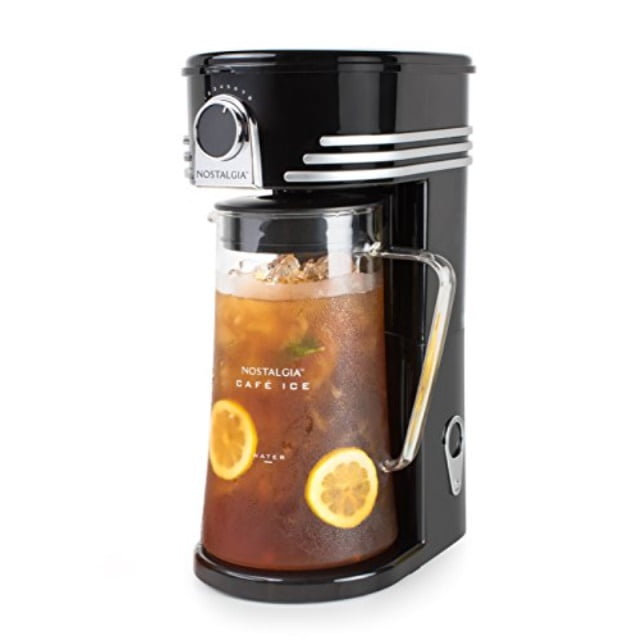 nostalgia ci3bk iced coffee maker and tea brewing system, glass pitcher