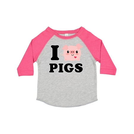 

Inktastic I Love Pigs Gift Toddler Boy or Toddler Girl T-Shirt