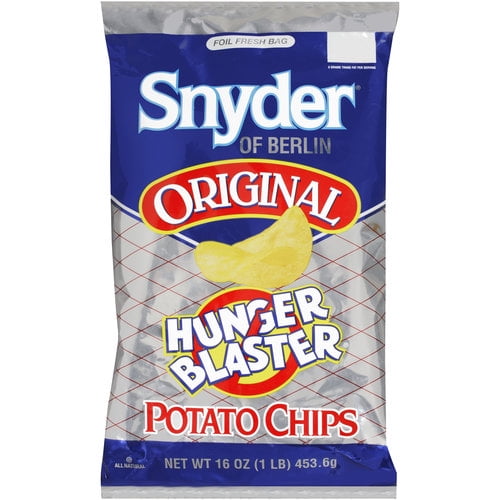 Snyder's Of Berlin Hunger Blaster Original Potato Chips, 16 Oz ...