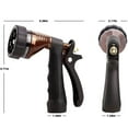 thumbnail image 2 of Garden Hose Nozzle 6 Sprayers Patterns Water Hose Spray Nozzle Suitable For Watering Equipment Cleaning, Car Washing, 2 of 8