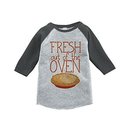 

Custom Party Shop Baby s Fresh Out of The Oven Thanksgiving Grey Raglan