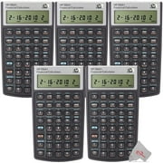 Five Pck HP 10bII+ Financial Calculator Black