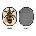 thumbnail image 2 of Sikiie Honey Bee Silicone Pot Holders, Oven Mitts Heat Resistant Hot Pads, Non Slip Pot Holder for Kitchen Baking and Cooking 9.4 x 7.5 Inches, 2 of 7
