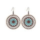 thumbnail image 1 of 1 par de pendientes para mujer, aretes redondos, ahuecados, a la moda, estilo Vintage, 1 of 4